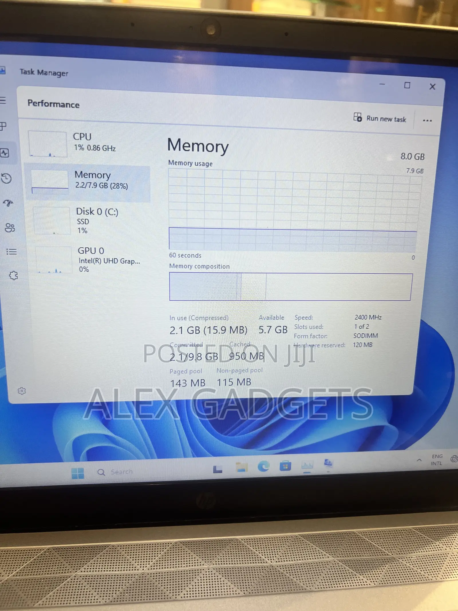 Laptop HP Pavilion 15 8GB Intel Core i7 SSD 128GB