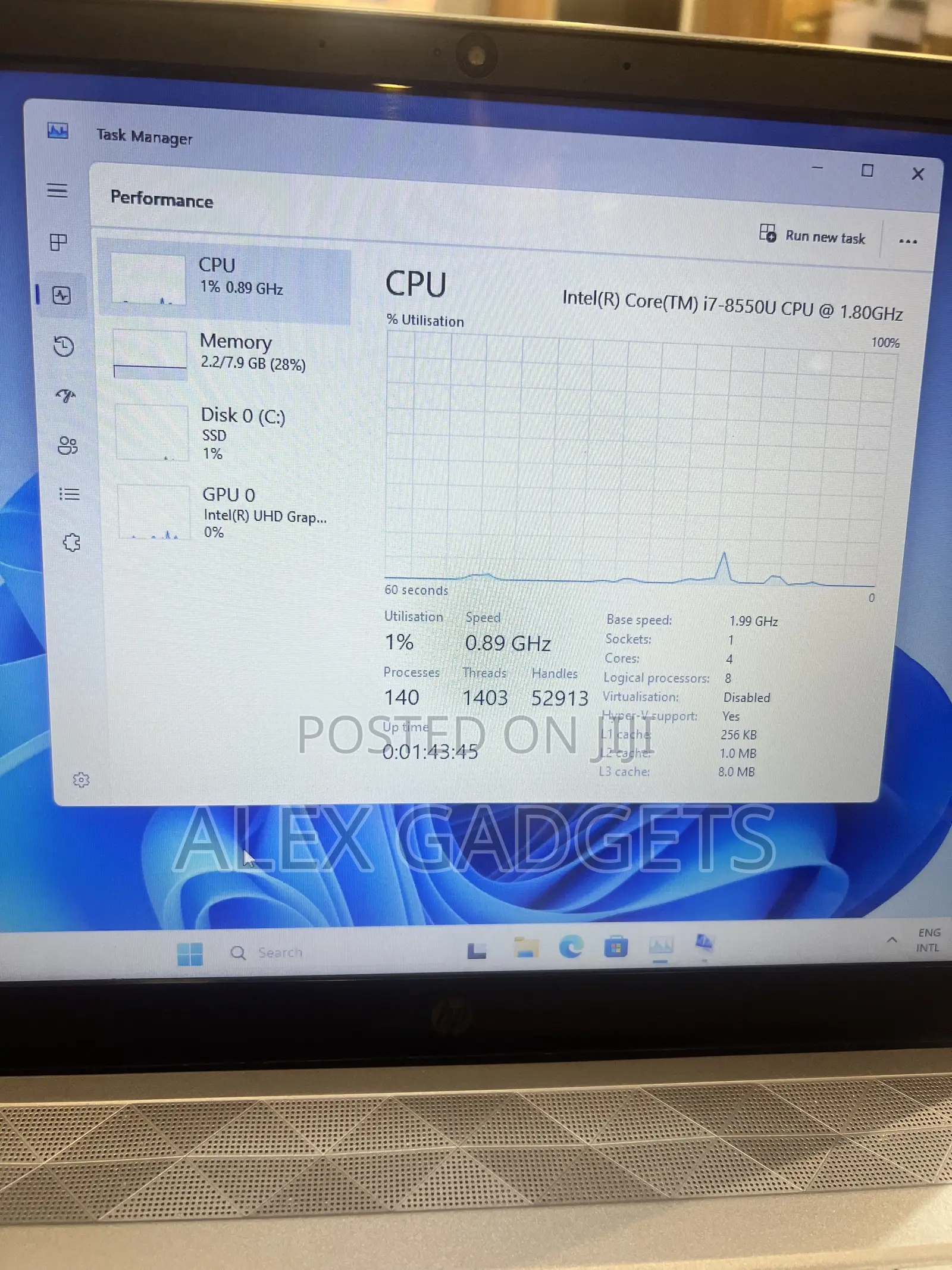 Laptop HP Pavilion 15 8GB Intel Core i7 SSD 128GB