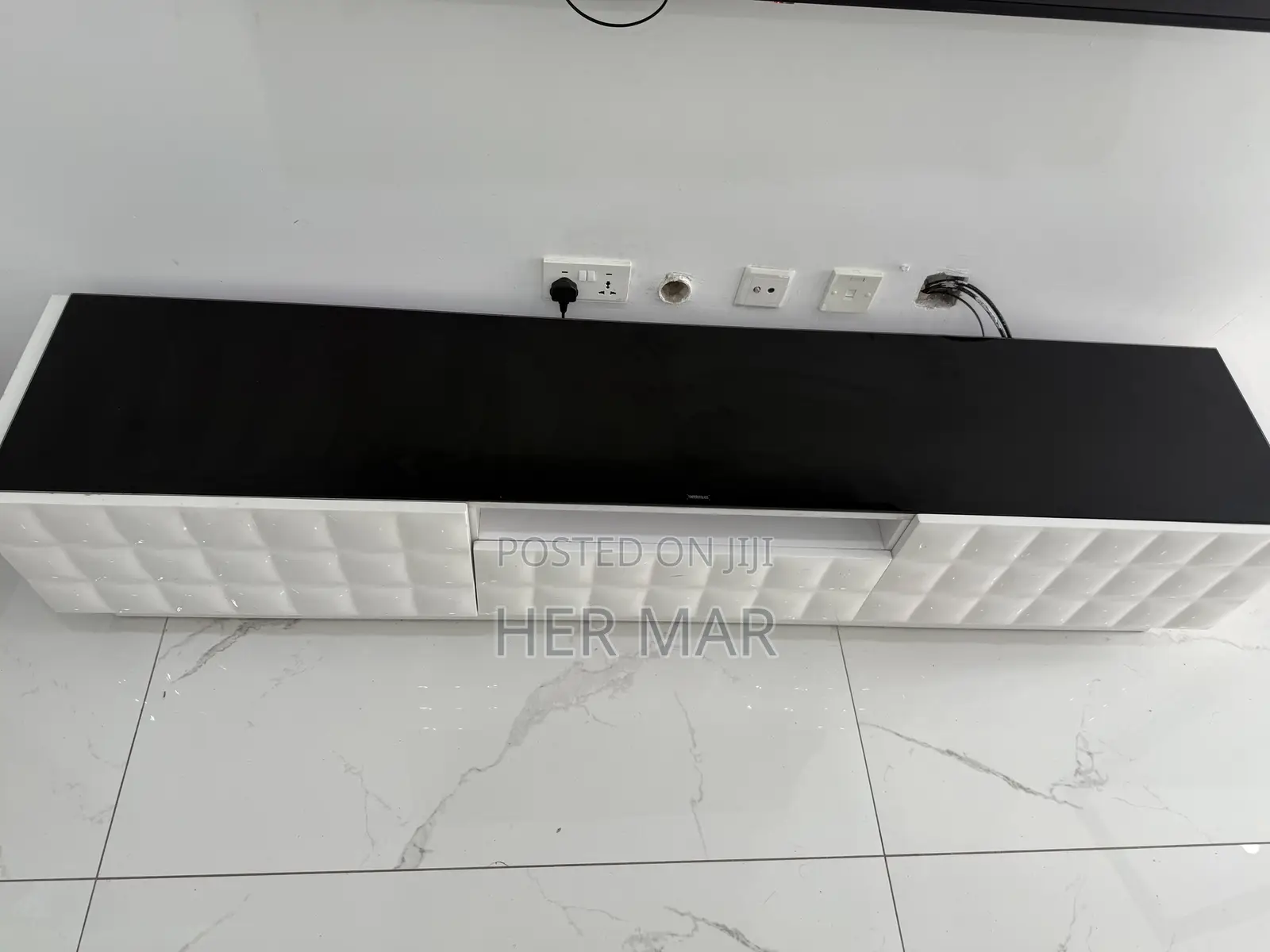 Modern White TV Console / TV Cabinet