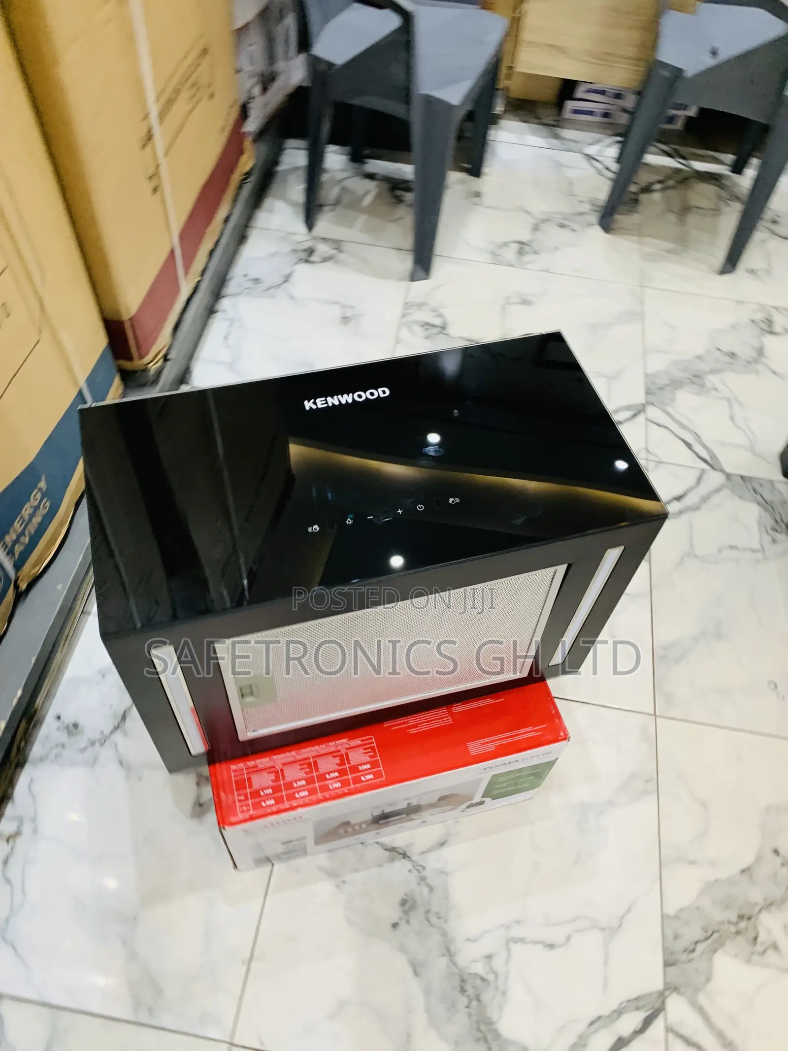 (Fresh-Flow) Kenwood Inbuilt Black Range Hood