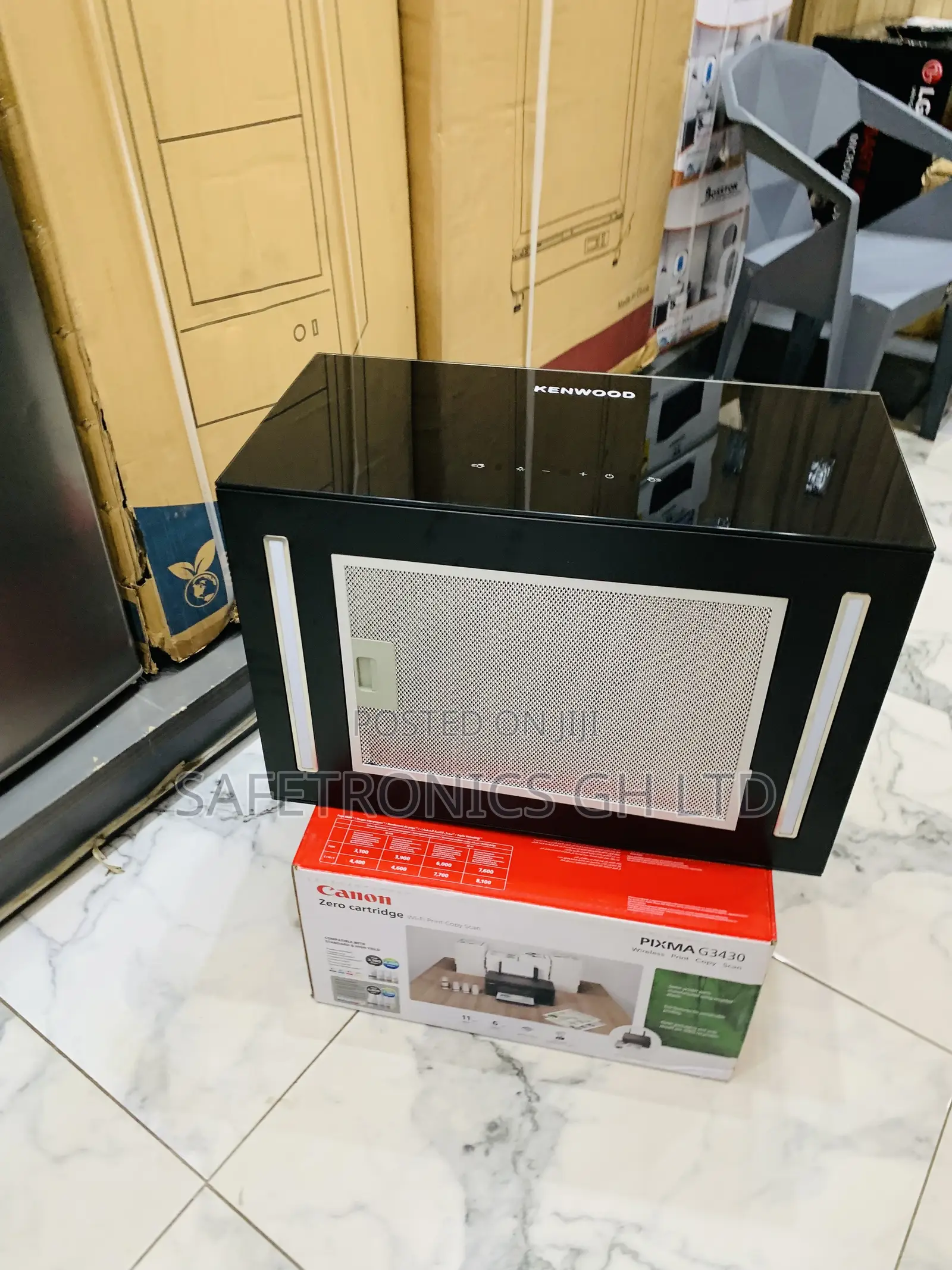(Fresh-Flow) Kenwood Inbuilt Black Range Hood