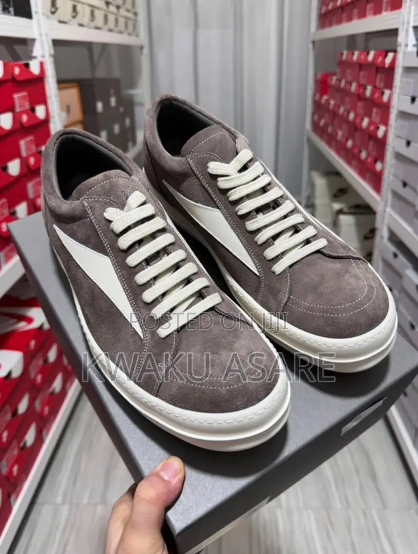 Rick Owens Low-Top 'Vintage Sneaks' Suede