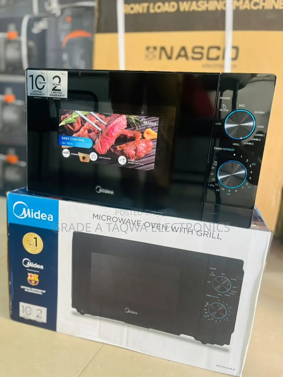 Reheat Midea Microwave Oven With Grill