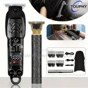 TOUPHY 2pcs Men's Hair Clippers/Wireless Hair Cutting Kit