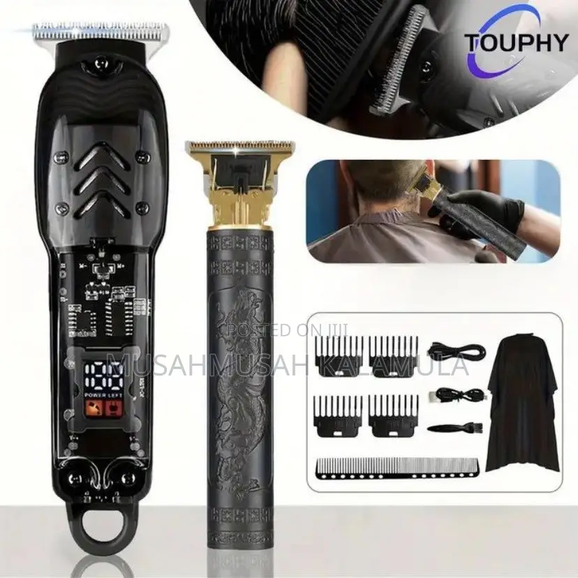 TOUPHY 2pcs Men's Hair Clippers/Wireless Hair Cutting Kit