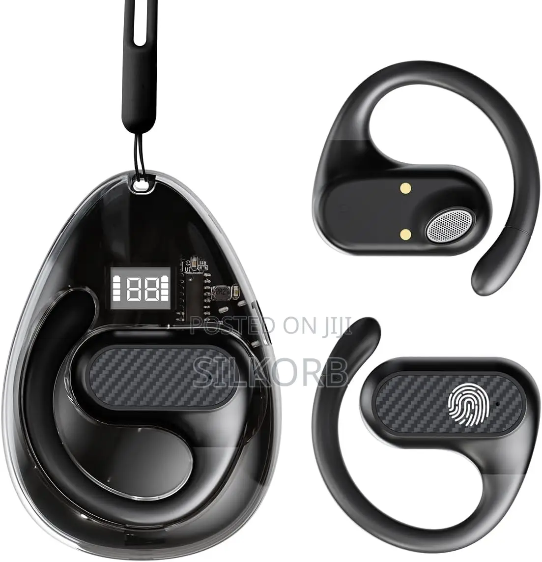 Z68 Pro Earphones. Open-Ear Bluetooth 5.4 Wireless Headphones