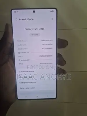 New Samsung Galaxy S25 Ultra 256 GB White