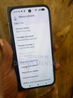 Google Pixel 9 Pro Fold 256 GB Black