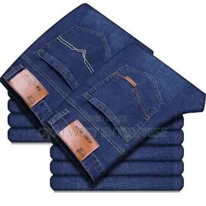 Summer Men's Straight Loose Fit Casual Jeans Trousers