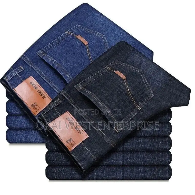 Summer Men's Straight Loose Fit Casual Jeans Trousers