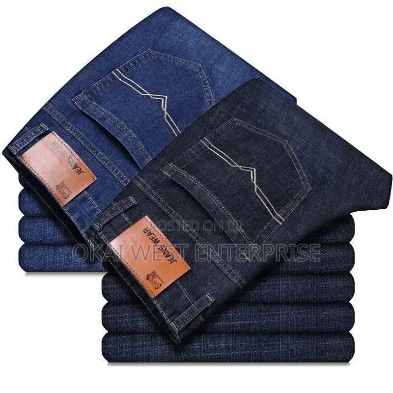 Summer Men's Straight Loose Fit Casual Jeans Trousers