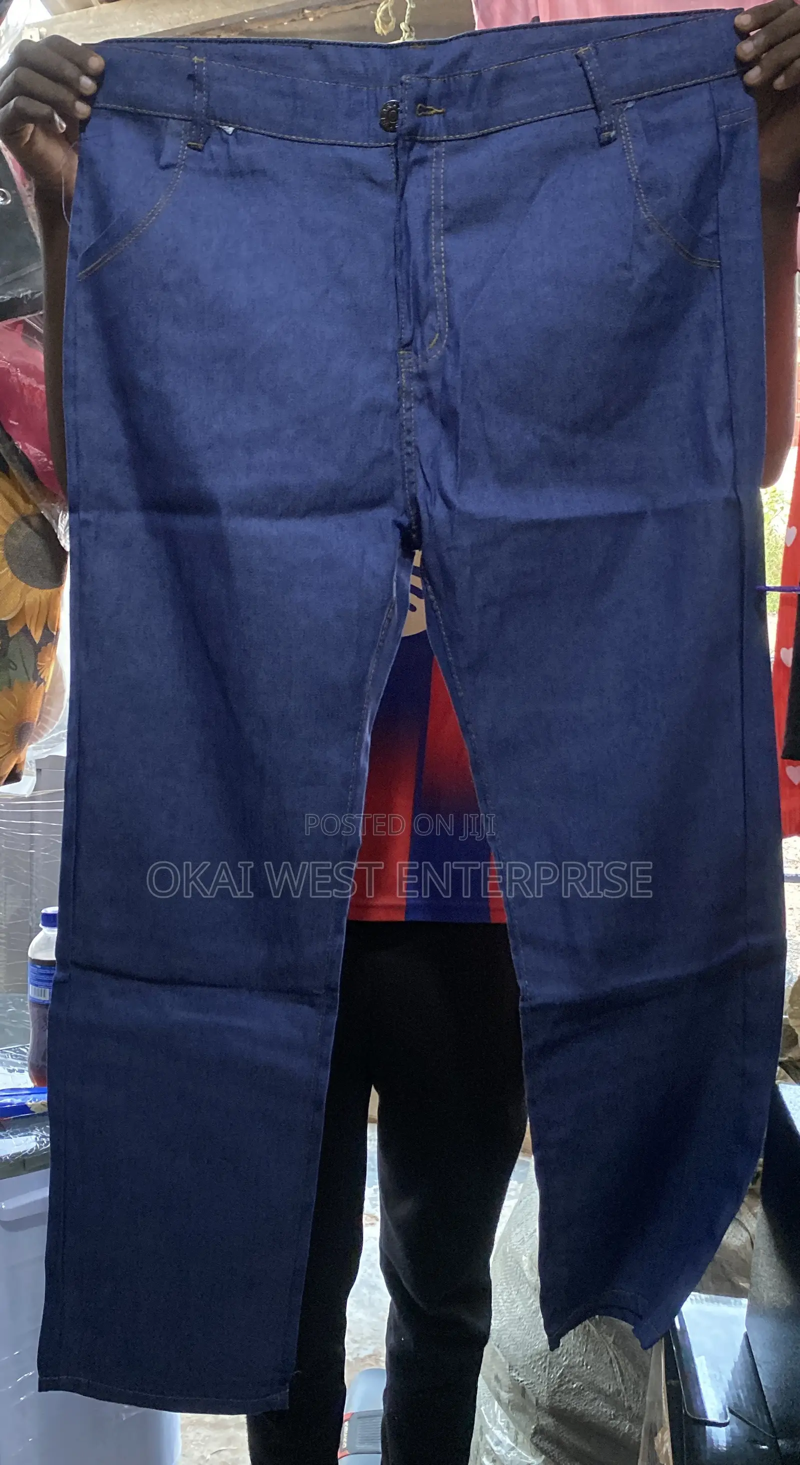 Summer Men's Straight Loose Fit Casual Jeans Trousers