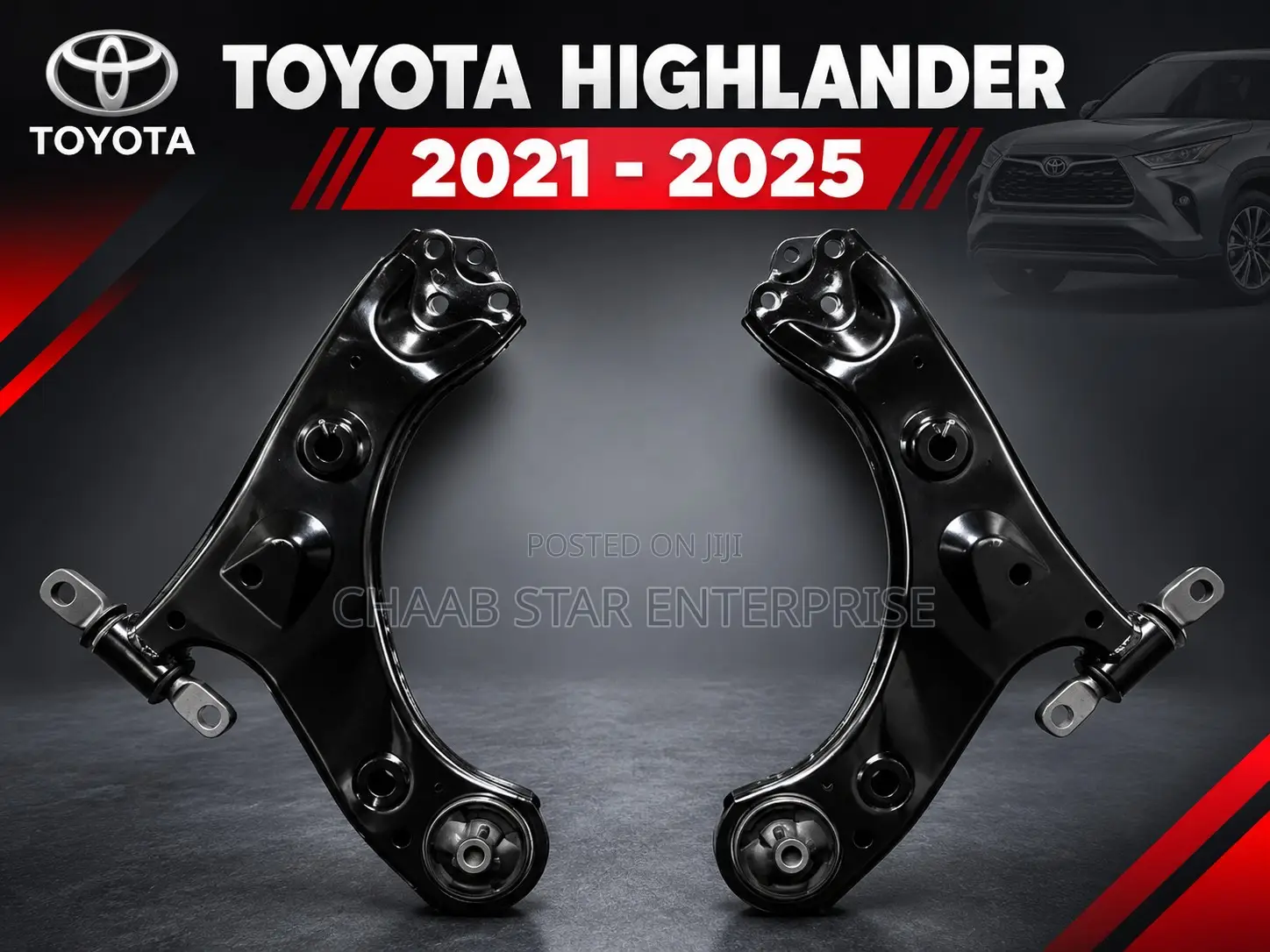 Toyota Highlander 2021- 2025 Lower Control Arms Pair