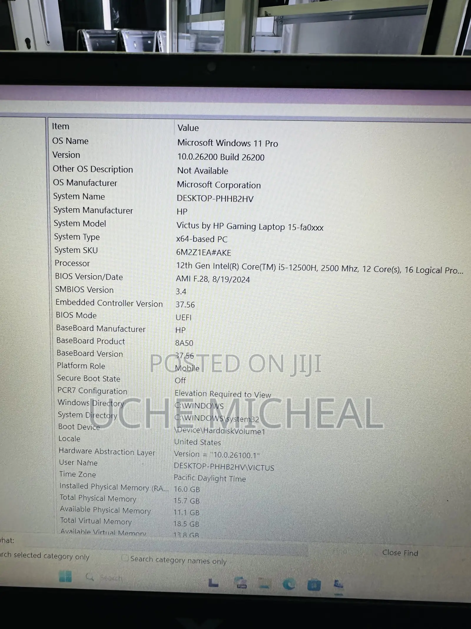 Laptop HP Victus 15 16GB Intel Core i5 SSD 512GB