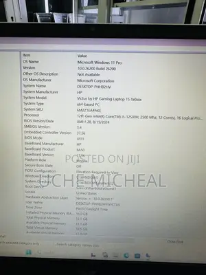 Laptop HP Victus 15 16GB Intel Core i5 SSD 512GB