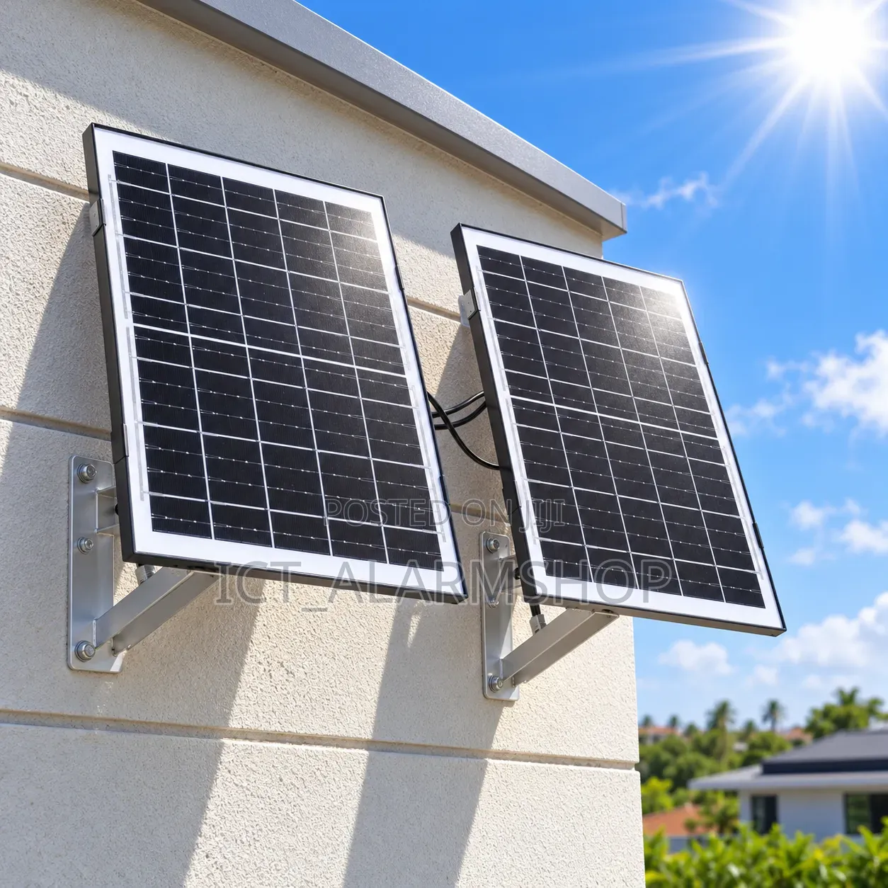 Portable Solar Panel Kit Solar Charging Panel With Wall Mount Stand