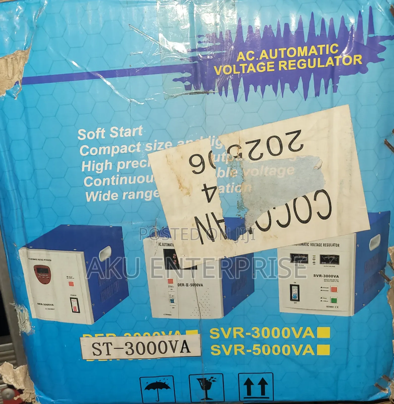 Der-3000va Voltage Regulator, Voltage Stabiliser