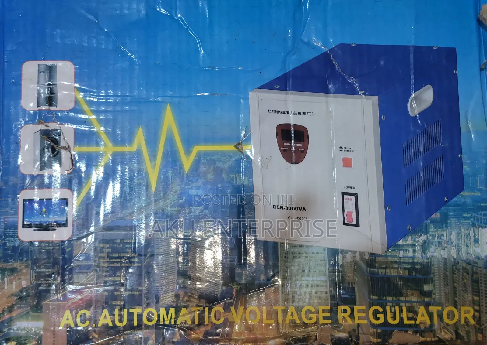 Der-3000va Voltage Regulator, Voltage Stabiliser