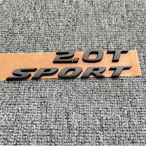 Honda 2.0T Sport Logo Badge Nameplate Emblem Black