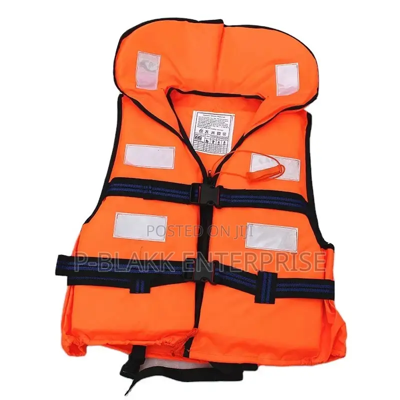 Universal Adult High-Visibility Orange Life Vest/ Jacket