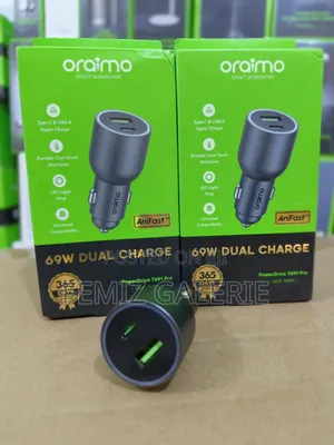 Oraimo PowerDrive Pro 69W Dual Super Fast Car Charger