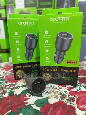 Oraimo PowerDrive Pro 69W Dual Super Fast Car Charger