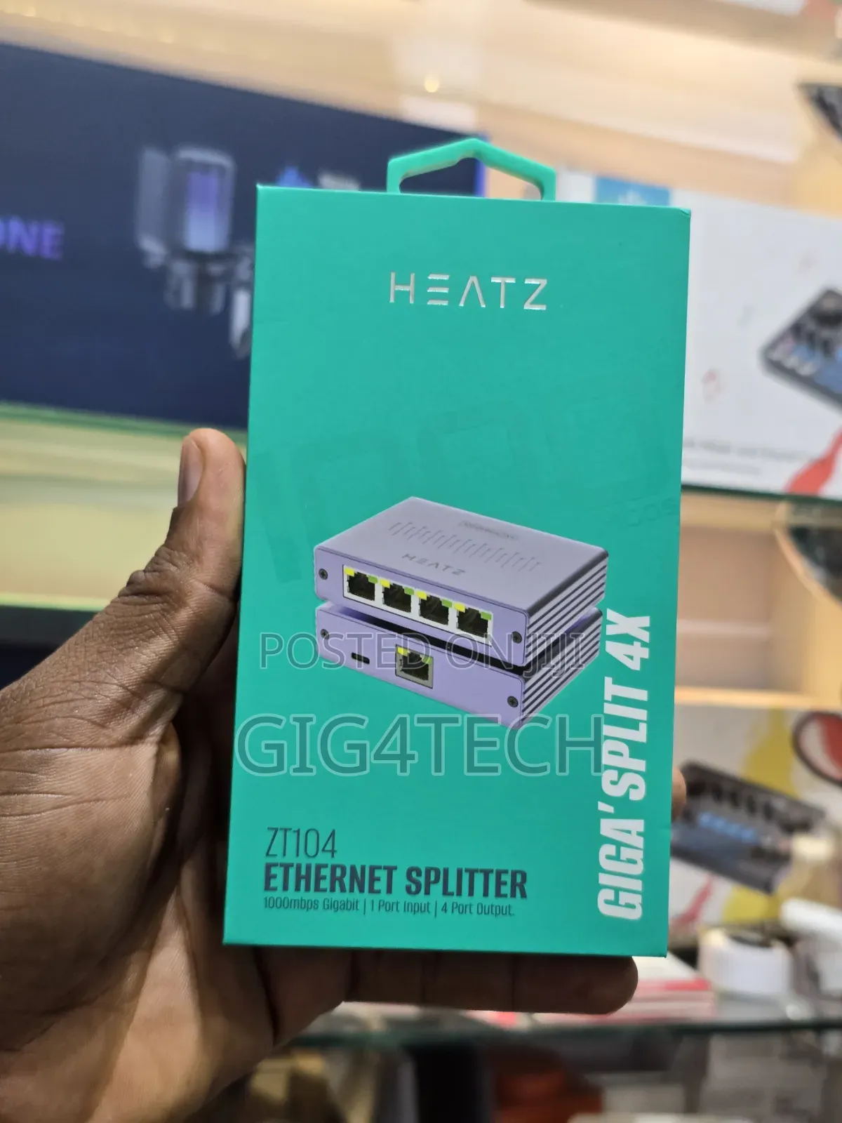 Heatz ZT104 4-Port Ethernet Splitter