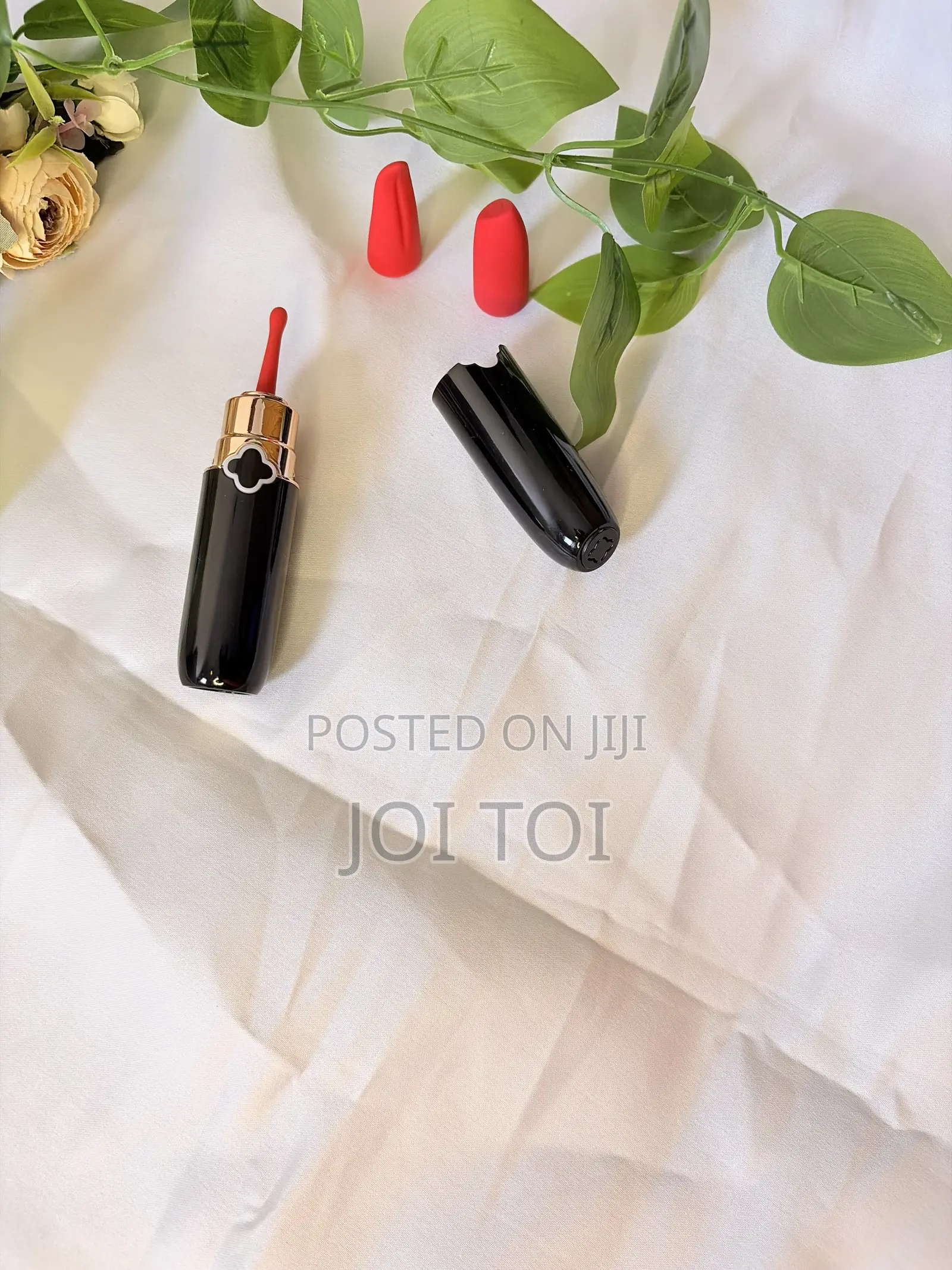 Lipstick Vibrator With 2 Replaceable Tips