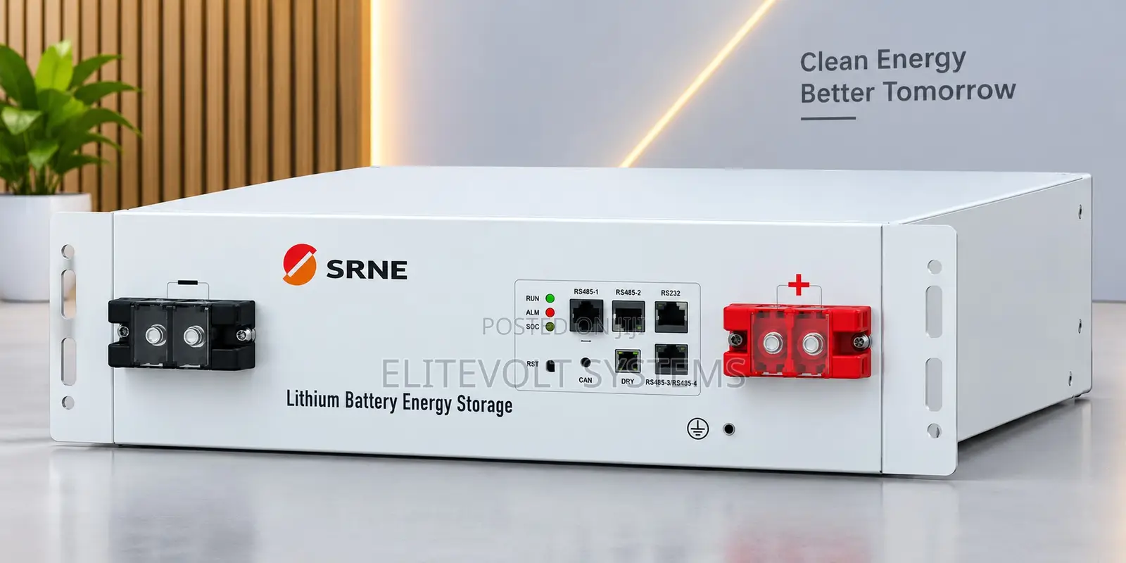 SRNE 51.2V 100Ah (SR-EOC05B-UL) LiFePO4 Battery