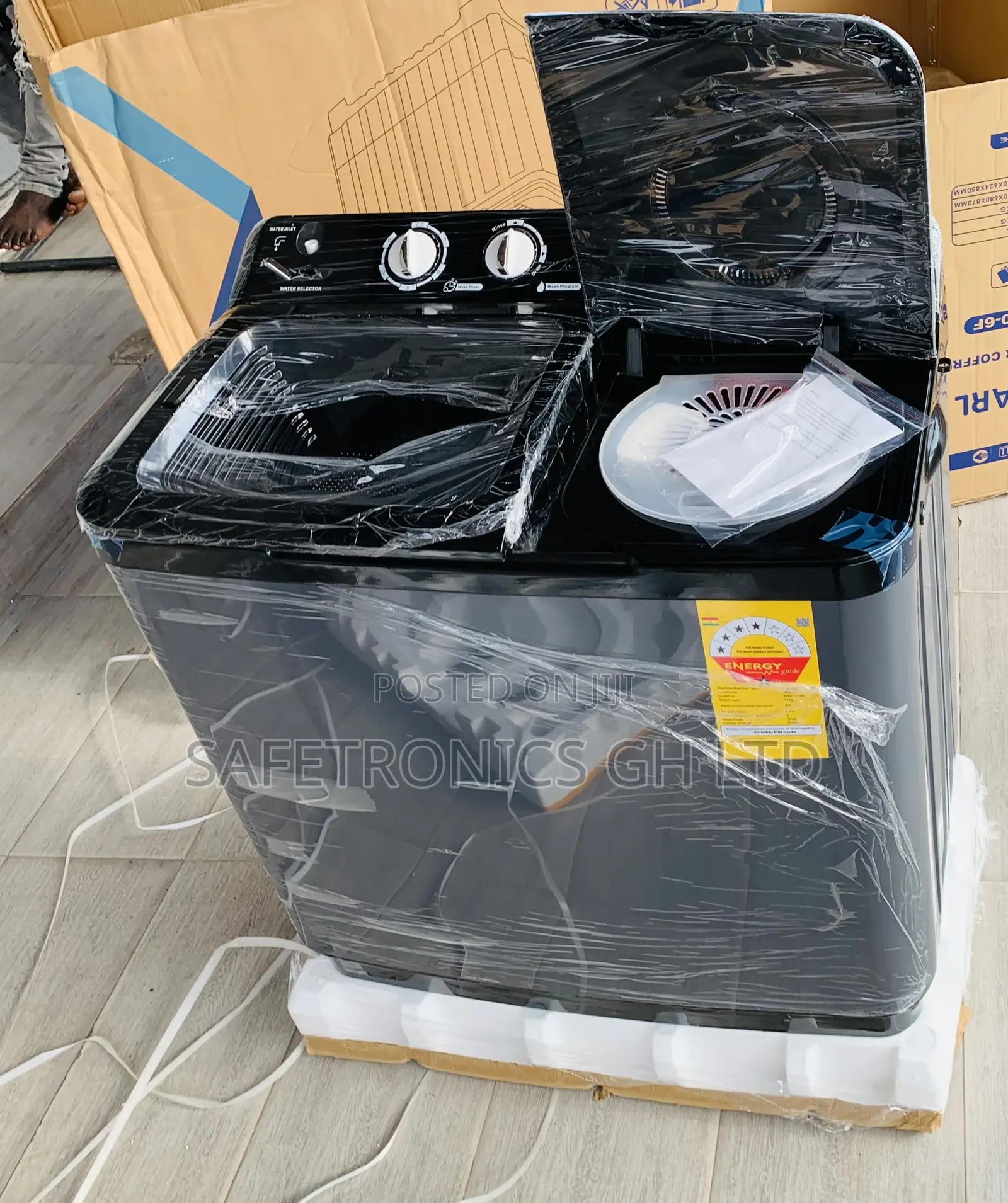 Spin-Force 7kg TopLoad Black Nasco WashingMachine