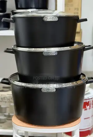 3 Set Large Granite Cookware Set