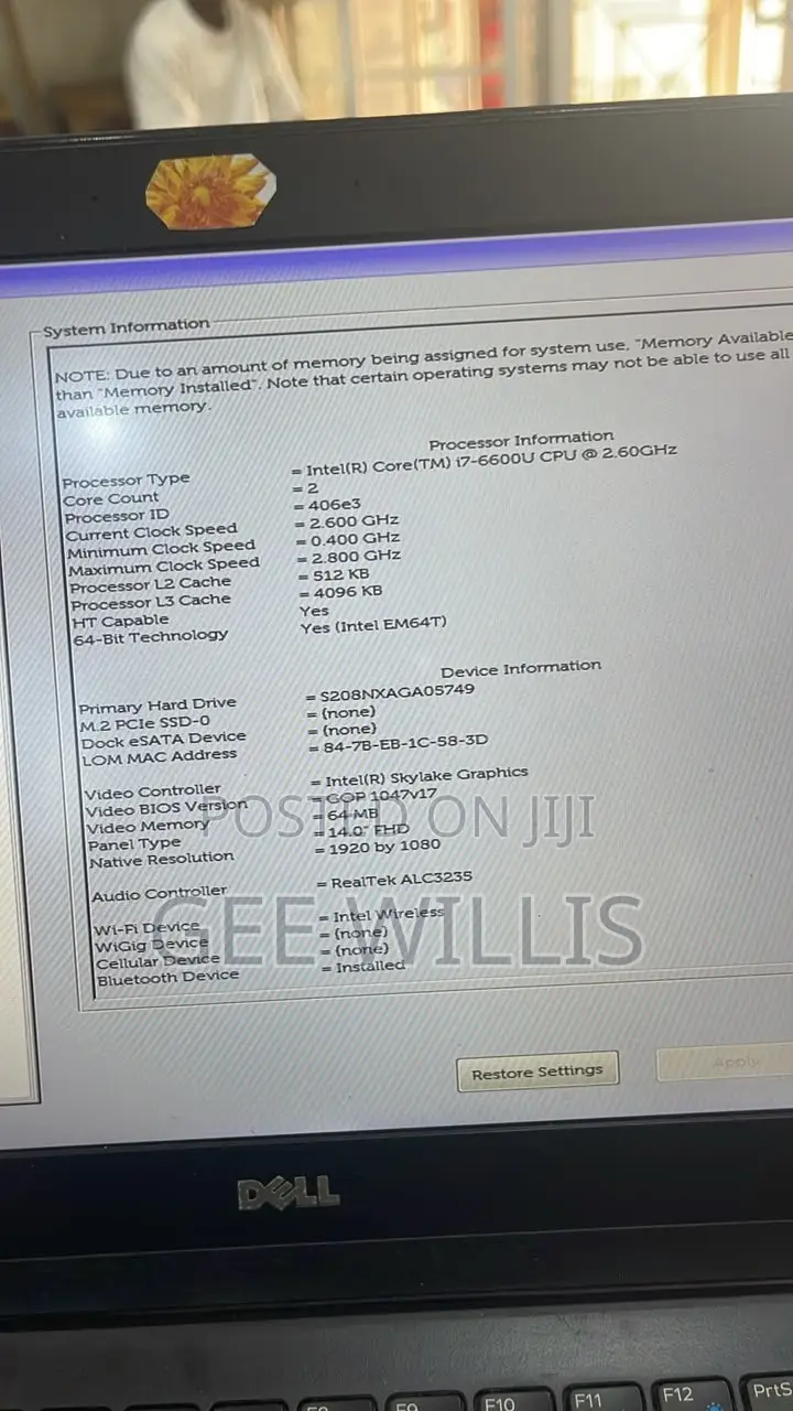 Laptop Dell Latitude E7470 16GB Intel Core i7 SSD 256GB