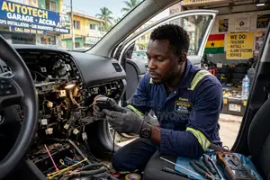 GPS Car Tracker + Engine Stop | Installation in Accra - Pay After Work