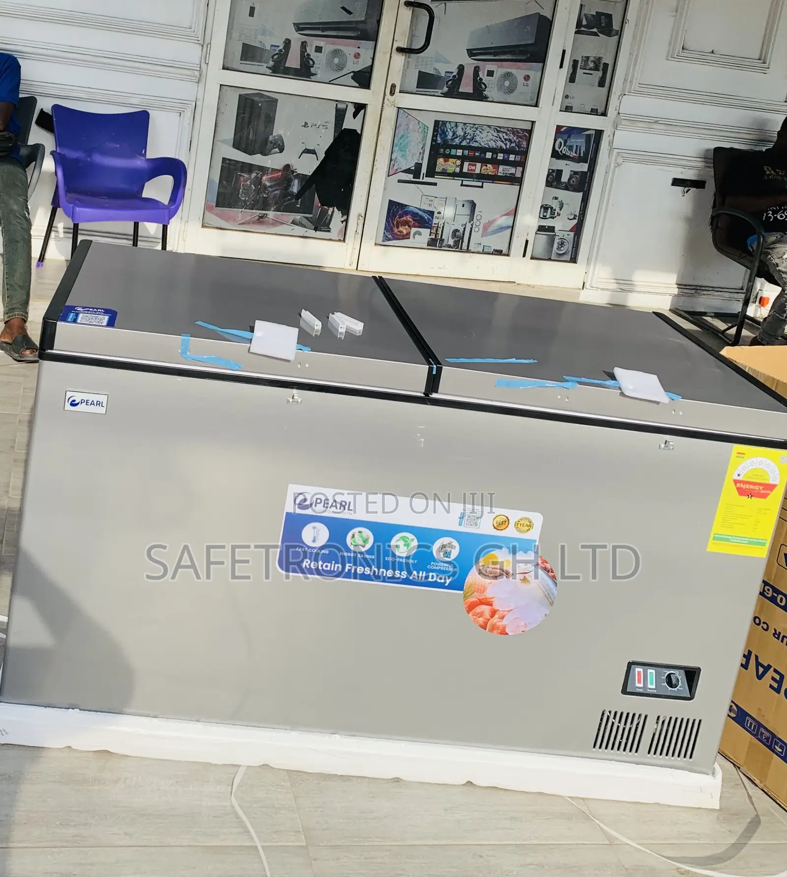 Newest Grey (Freeze-Pro) 508 Liters Pearl 2 Doors Freezer