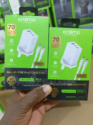 Oraimo HyperGaN 70W GaN Fast Charger With 3 Ports
