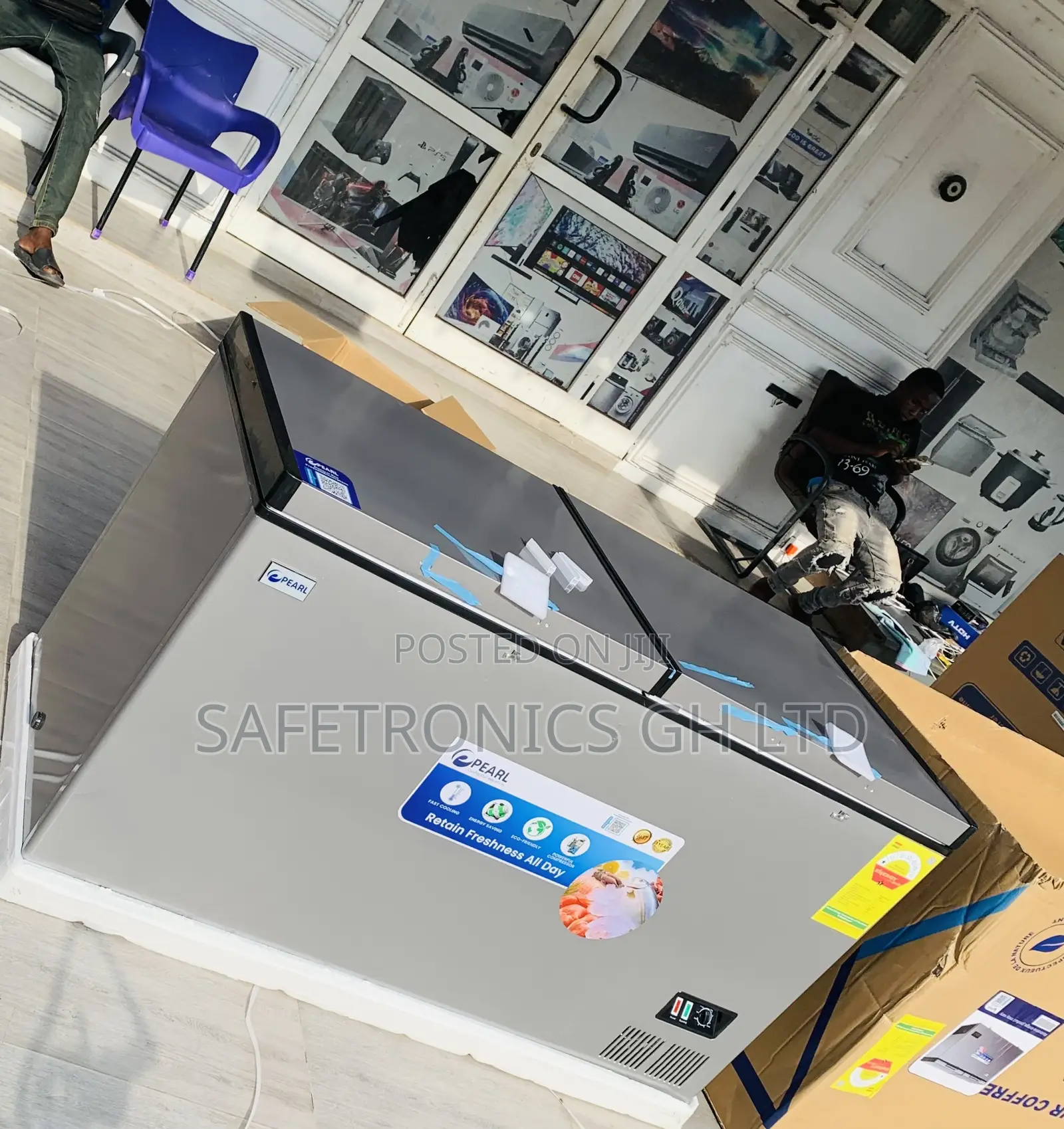 Excellent Best 508L Pearl 2 Doors Grey Freezer (Eco-Friendly)