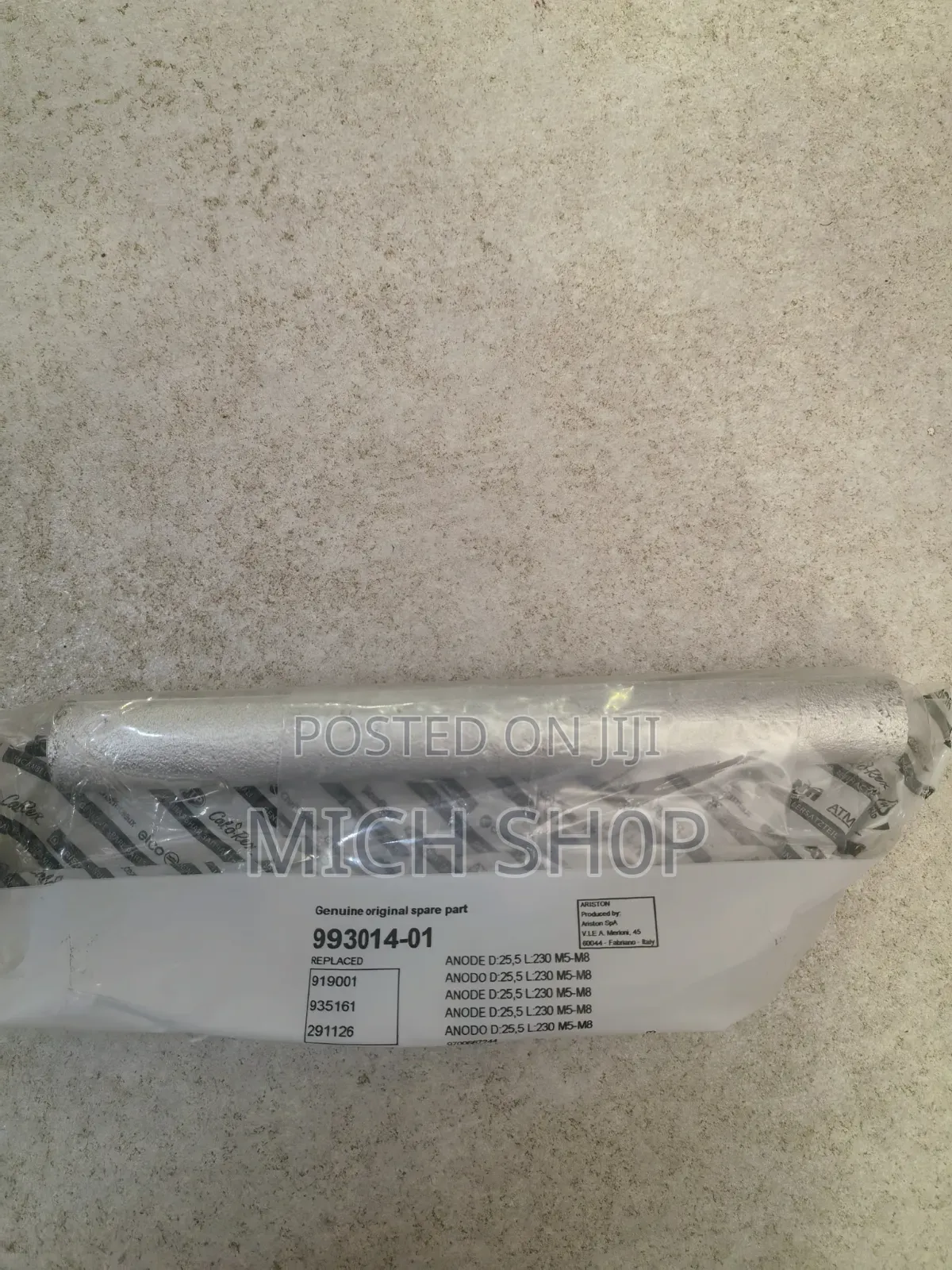 Magnesium Anode for 50, 80 and 100 Liter
