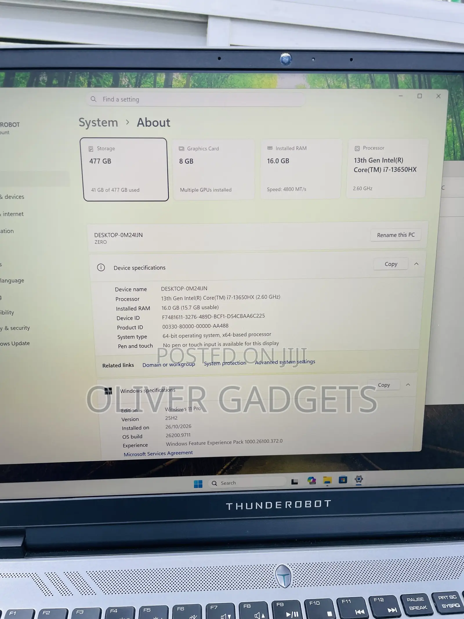 Laptop Vision Computer 16GB Intel Core i7 SSD 512GB