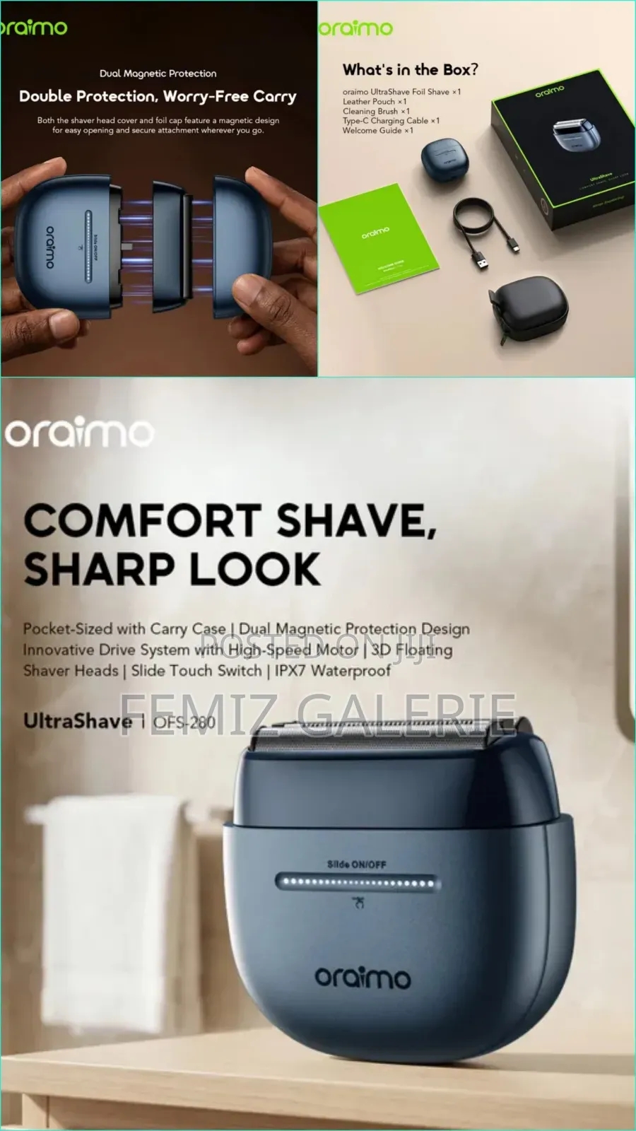 Oraimo UltraShave Pocket-Sized Electric Shaver