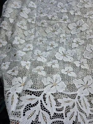 Quality Heavy Weight Embroidery Cord Lace With Floral Details