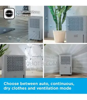Black+decker 12l Dehumidifier Grey, Bxeh60016gbg
