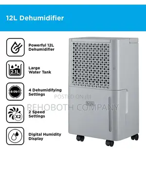 Black+decker 12l Dehumidifier Grey, Bxeh60016gbg