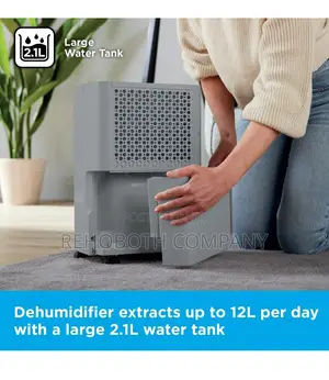 Black+decker 12l Dehumidifier Grey, Bxeh60016gbg