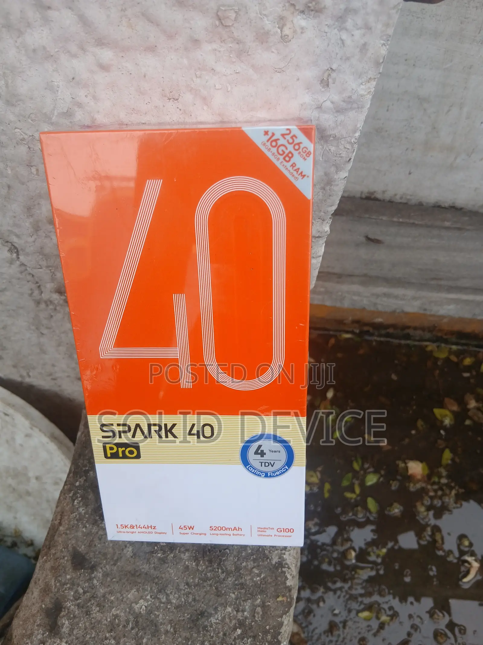 New Tecno Spark 40 Pro 256 GB Black