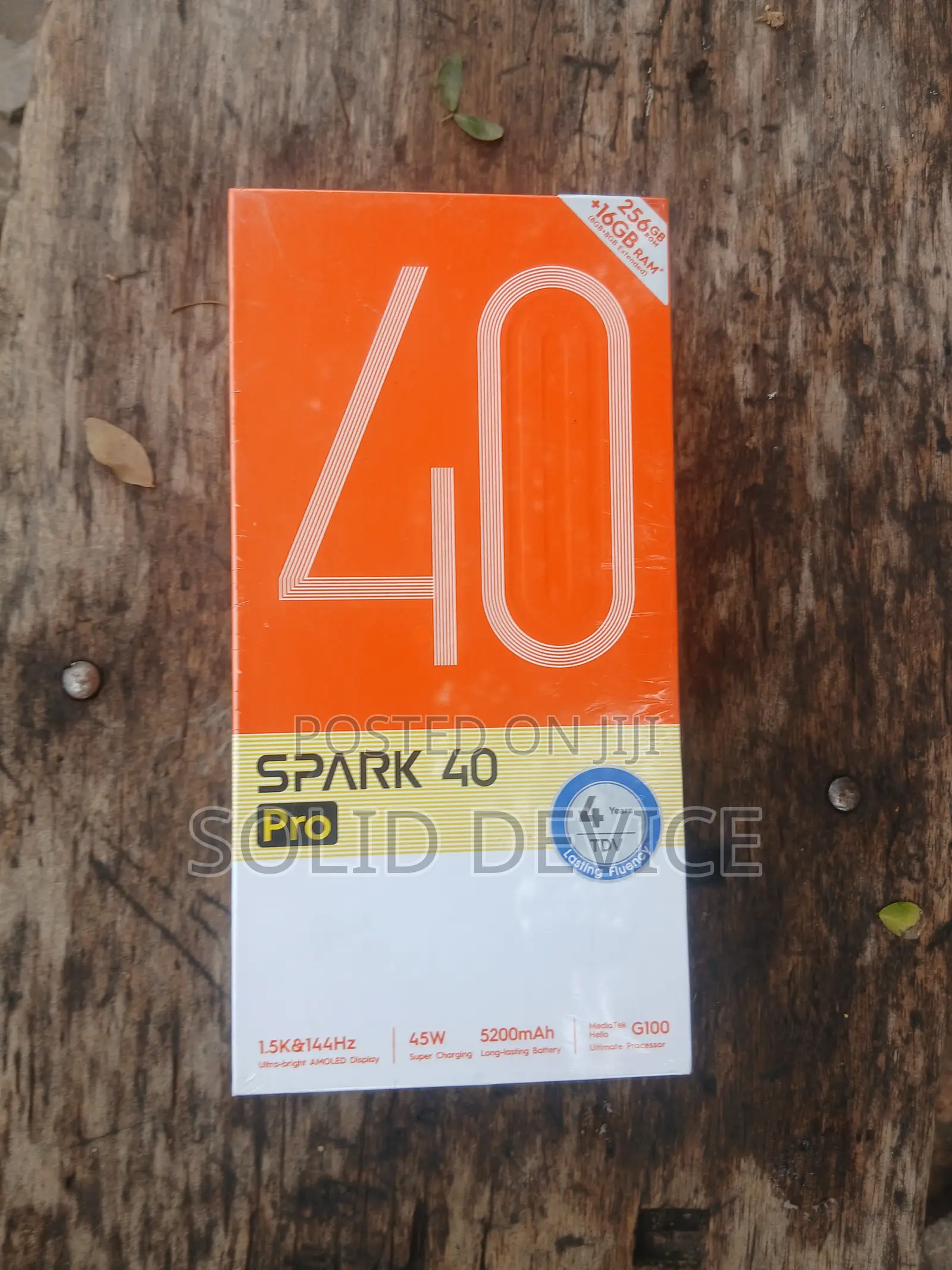 New Tecno Spark 40 Pro 256 GB Black