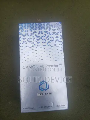 New Tecno Camon 40 Premier 5G 256 GB Black