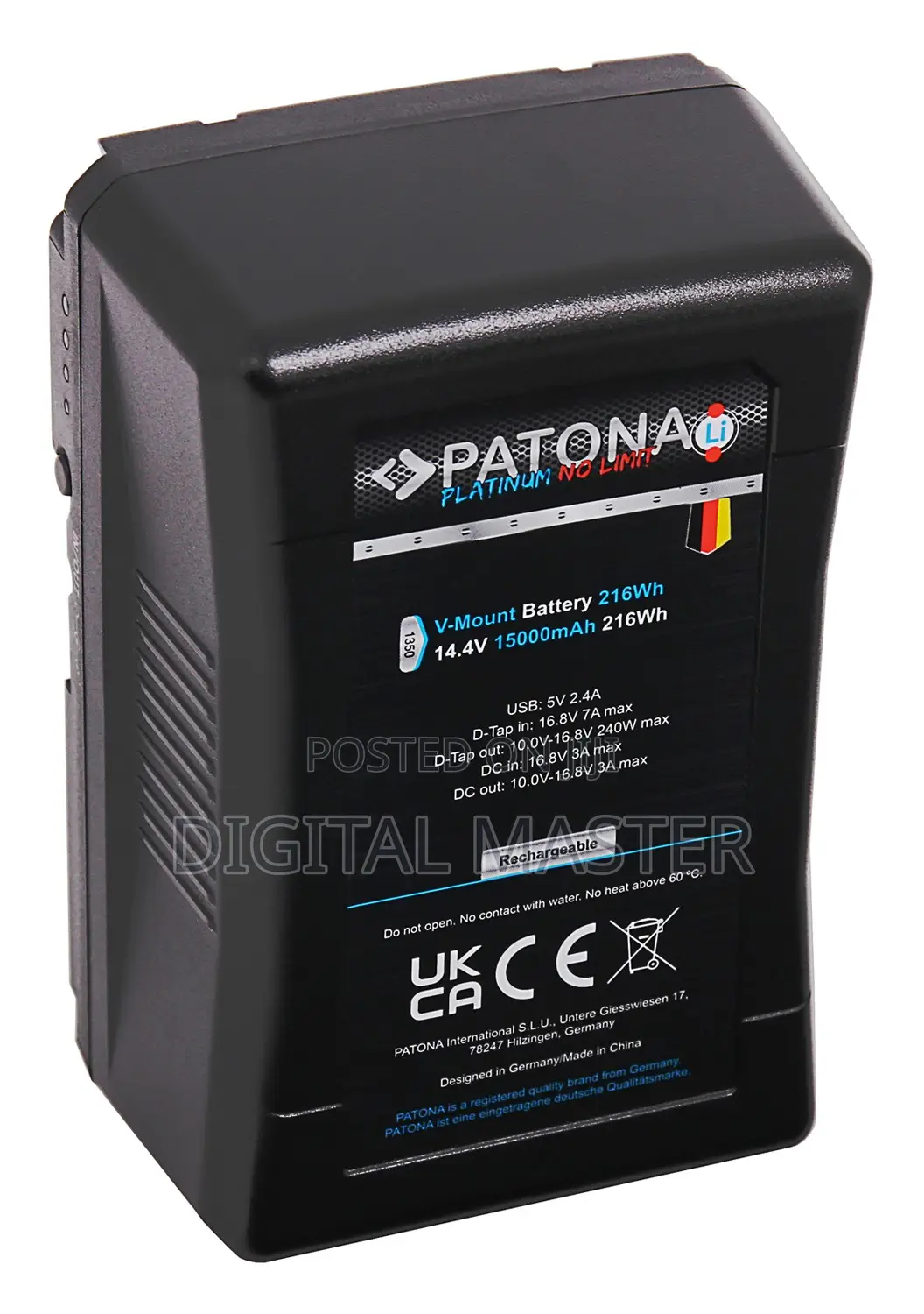 PATONA Platinum Battery v-Mount 24A 216Wh 15000mAh