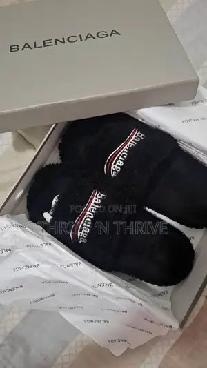 Balenciaga Political Campaign Furry Slides