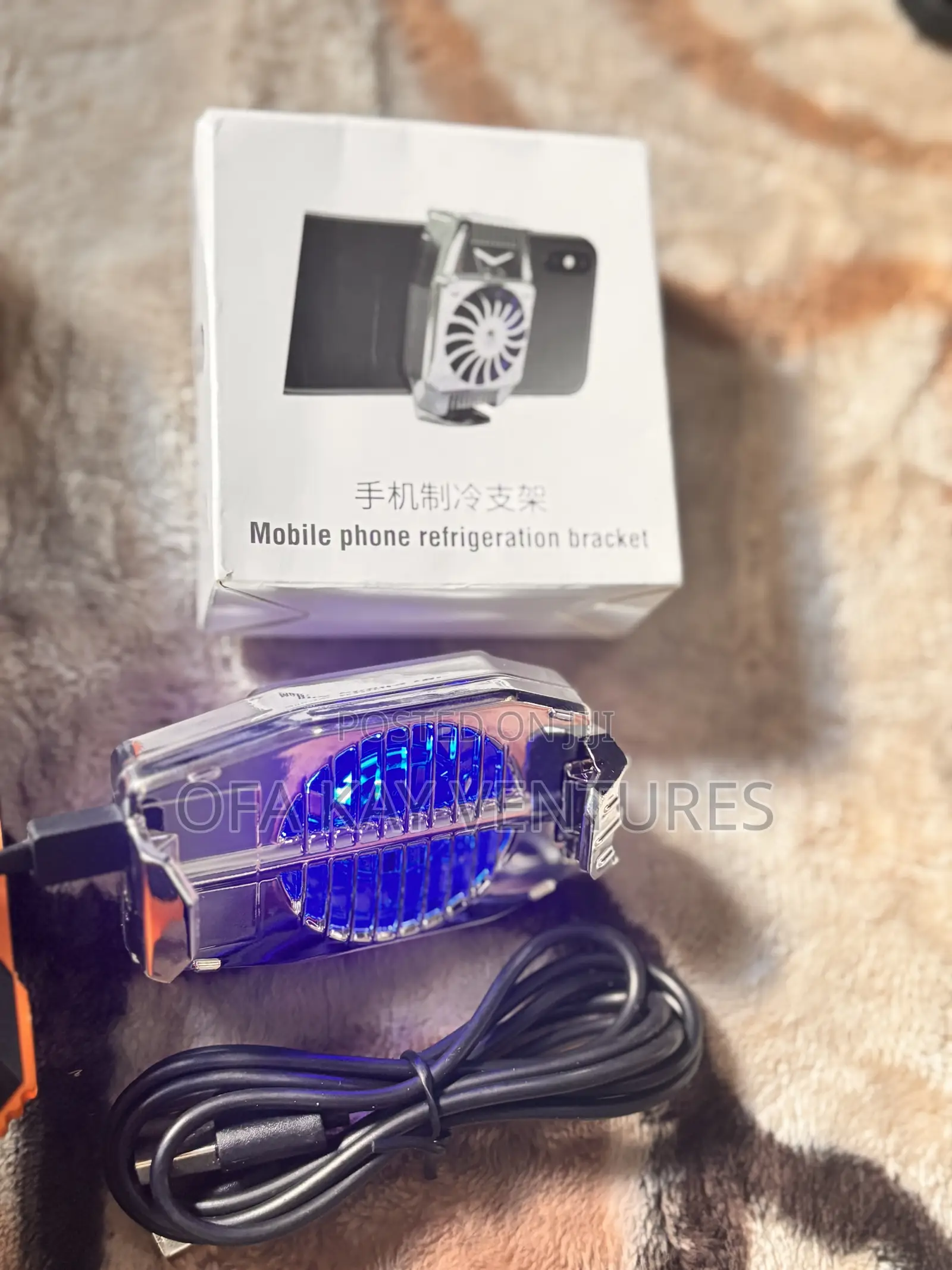 LED Portable Mobile Phone Cooling Fan Cooler