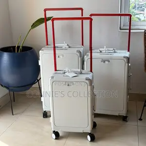 Ribbed Aluminum-Frame Polycarbonate Hardside Rolling Suitcases